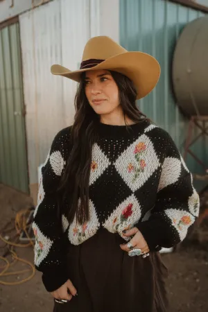 Flowers   Diamonds Sweater
