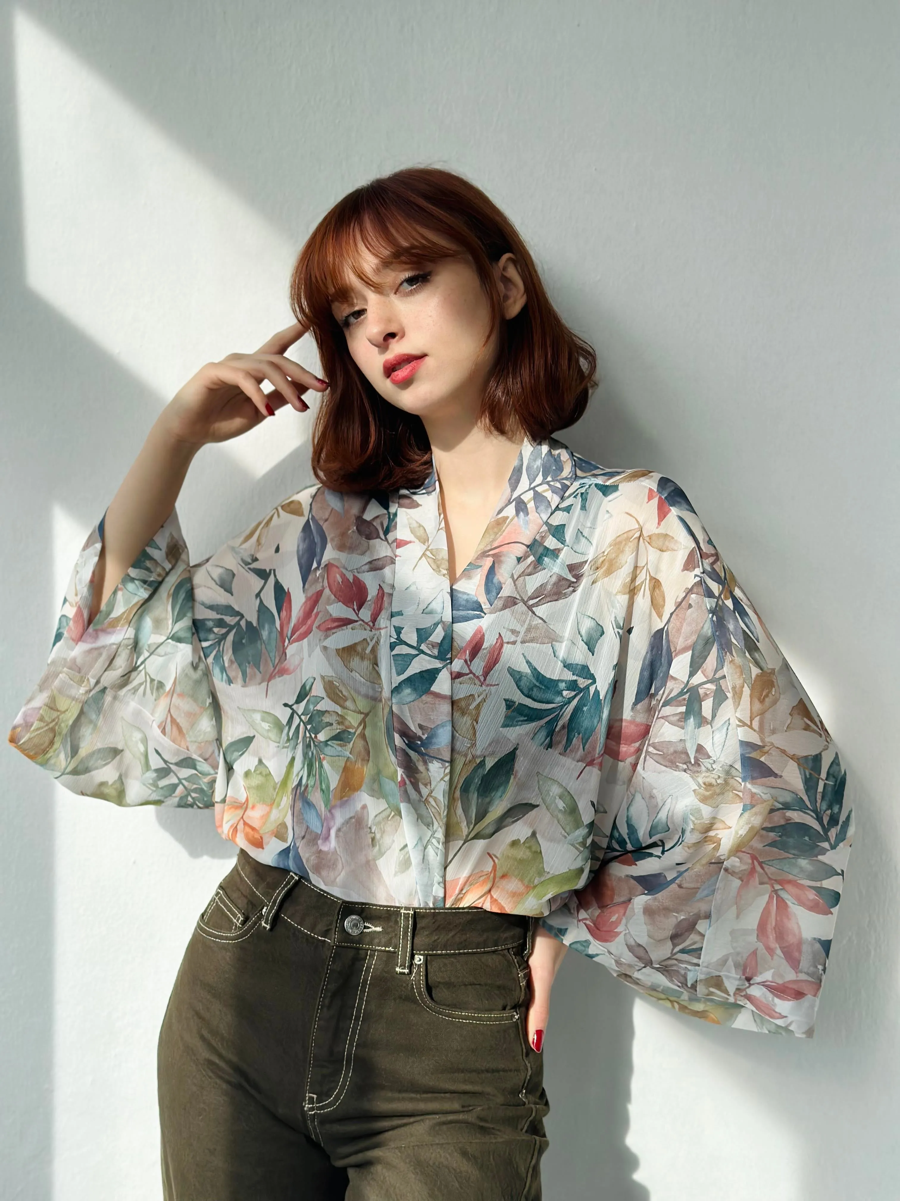 Forest Flowers Mini Kimono