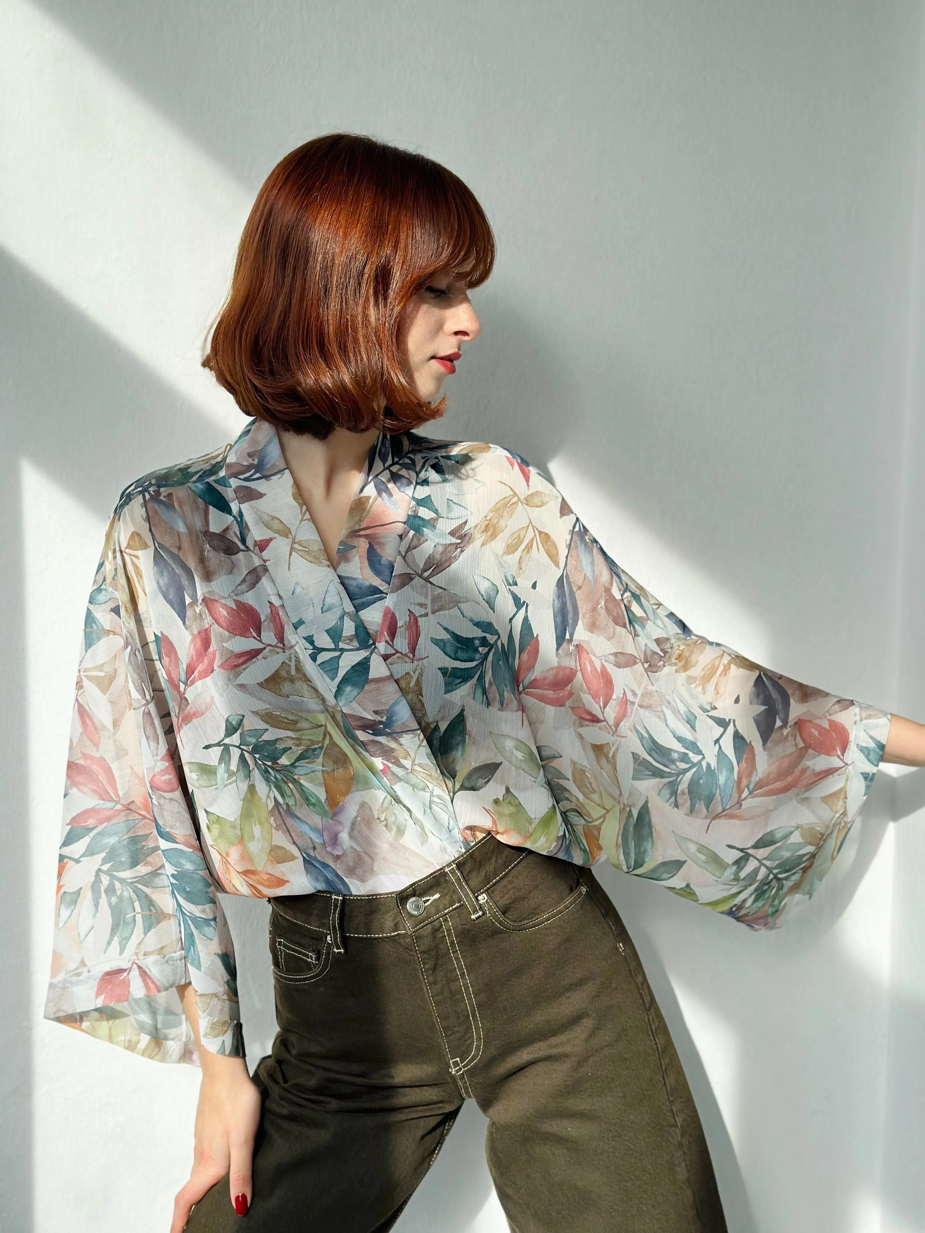 Forest Flowers Mini Kimono