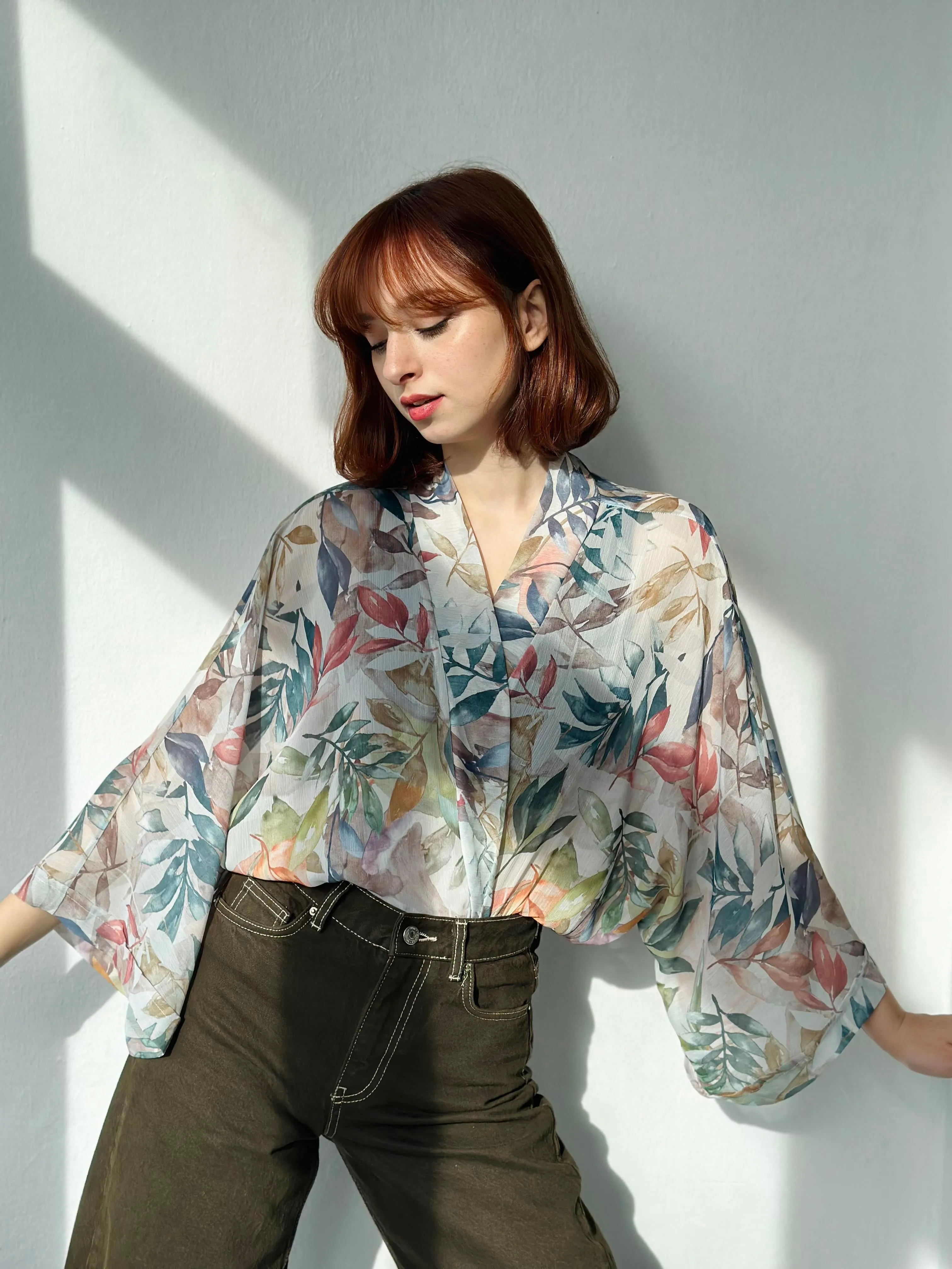 Forest Flowers Mini Kimono