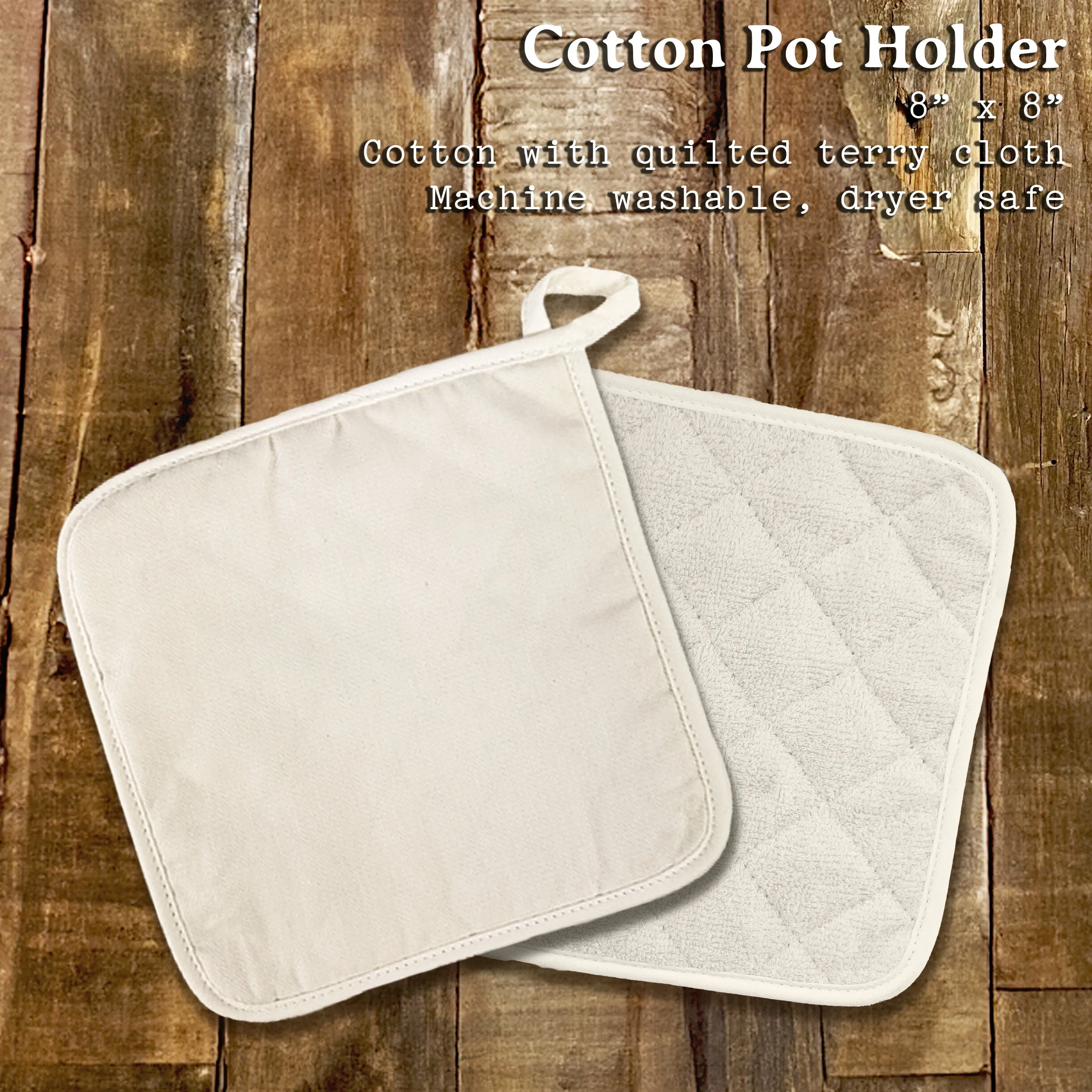Forest Snowman - Cotton Pot Holder