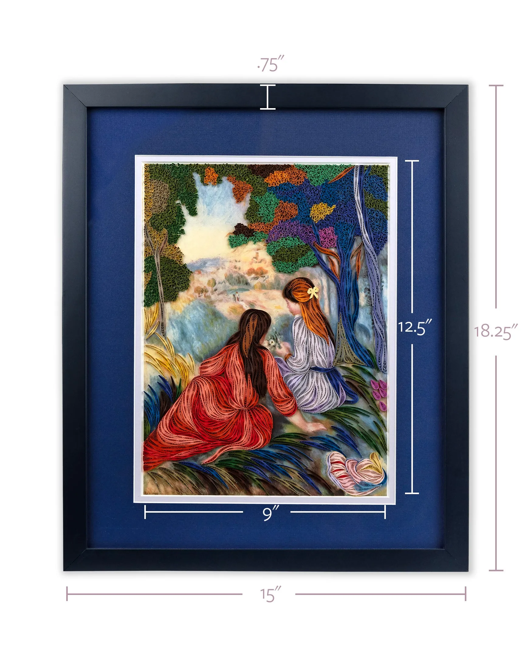 Framed Art-Size Artist Series - In the Meadow, Renoir