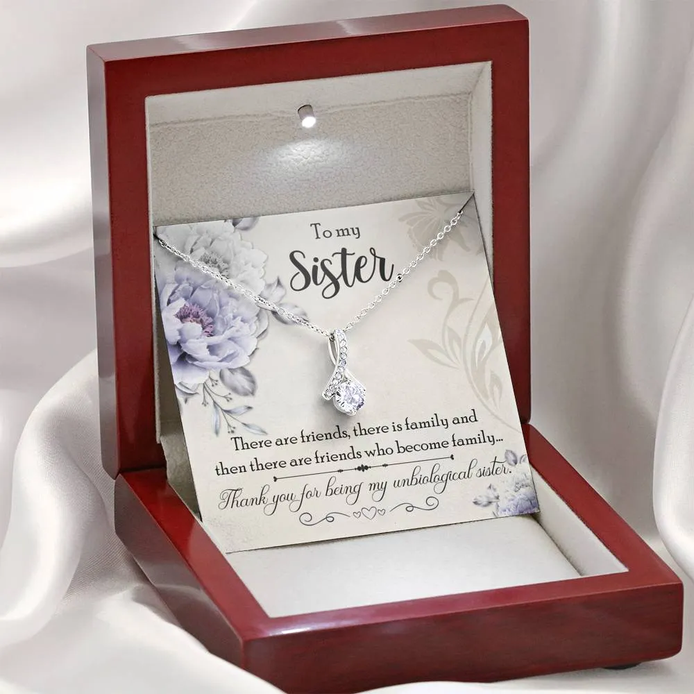 Friends who become family-Alluring Beauty Solitaire Necklace for Friend