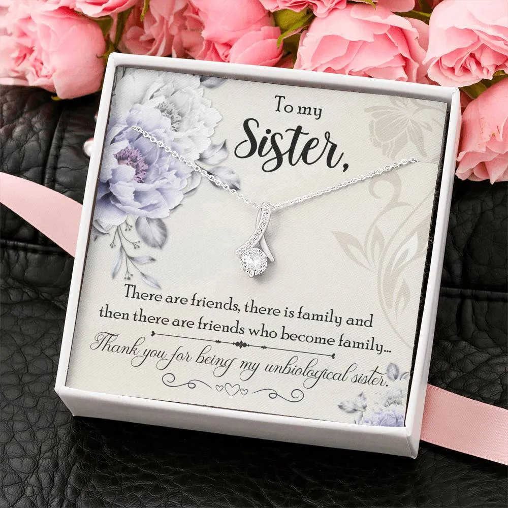 Friends who become family-Alluring Beauty Solitaire Necklace for Friend