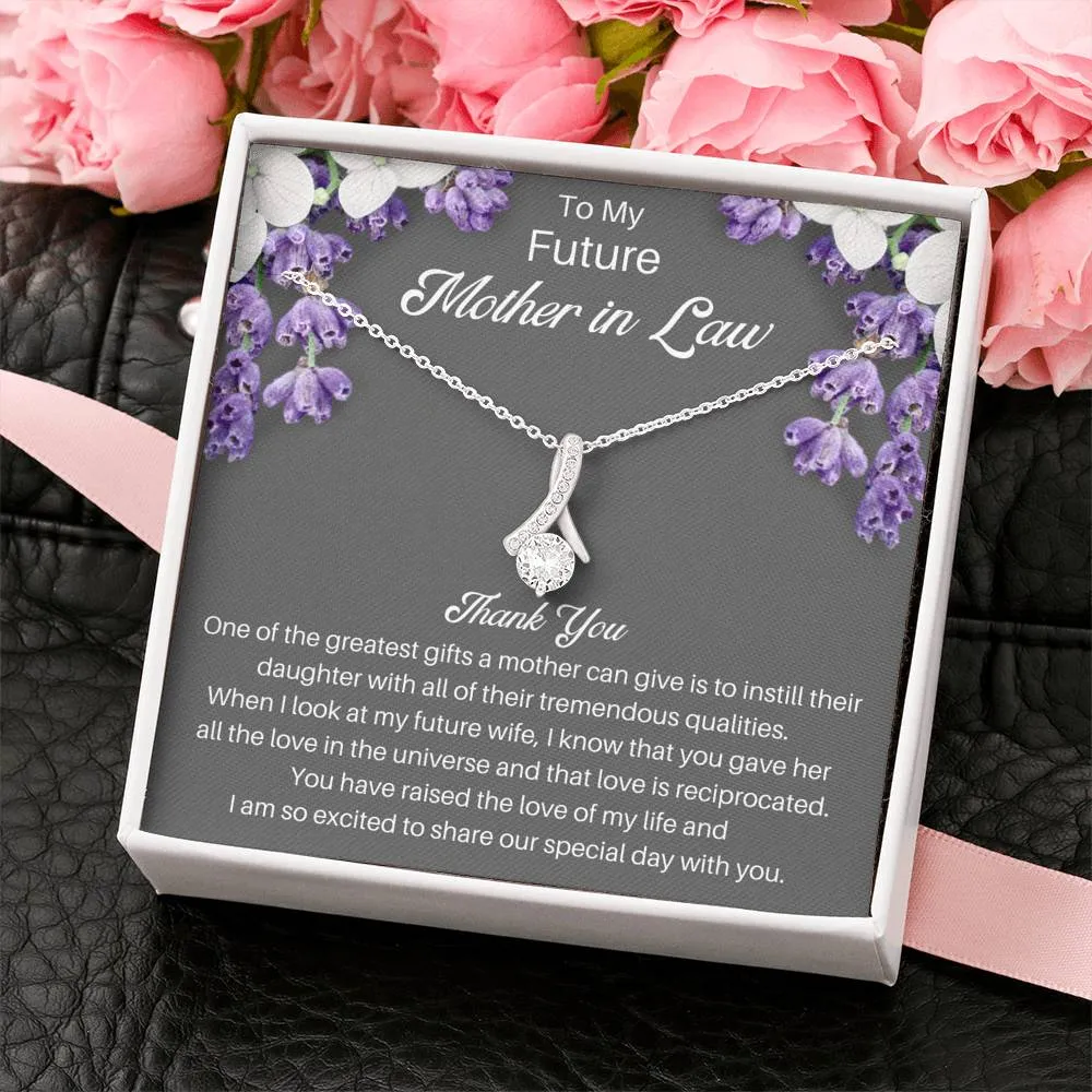 Future Mother In Law Necklace Gift From Groom - Thank You
