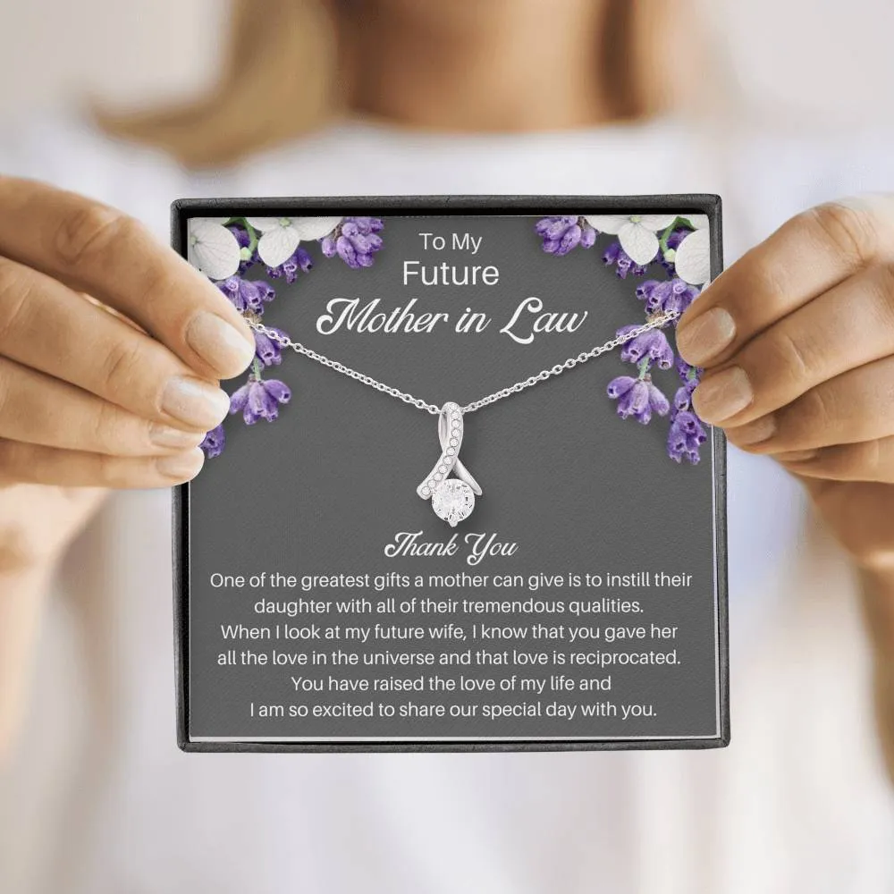 Future Mother In Law Necklace Gift From Groom - Thank You