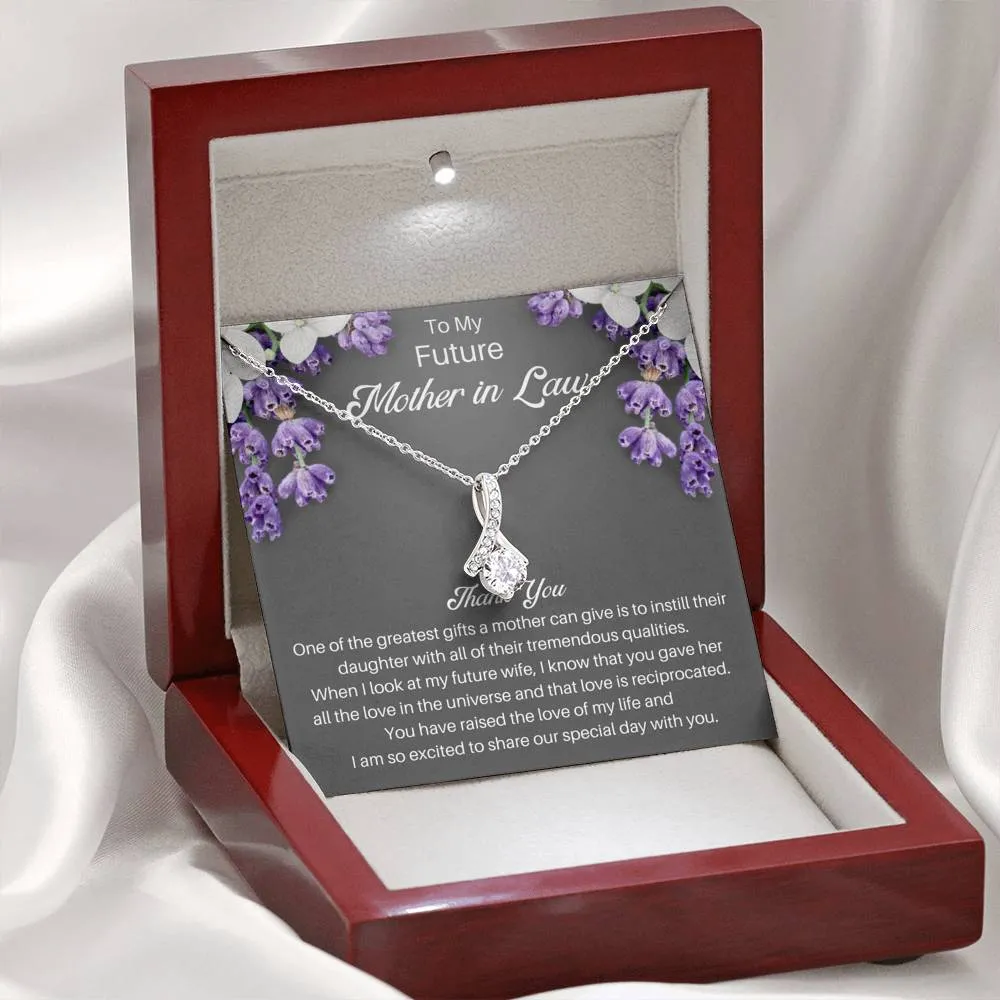 Future Mother In Law Necklace Gift From Groom - Thank You