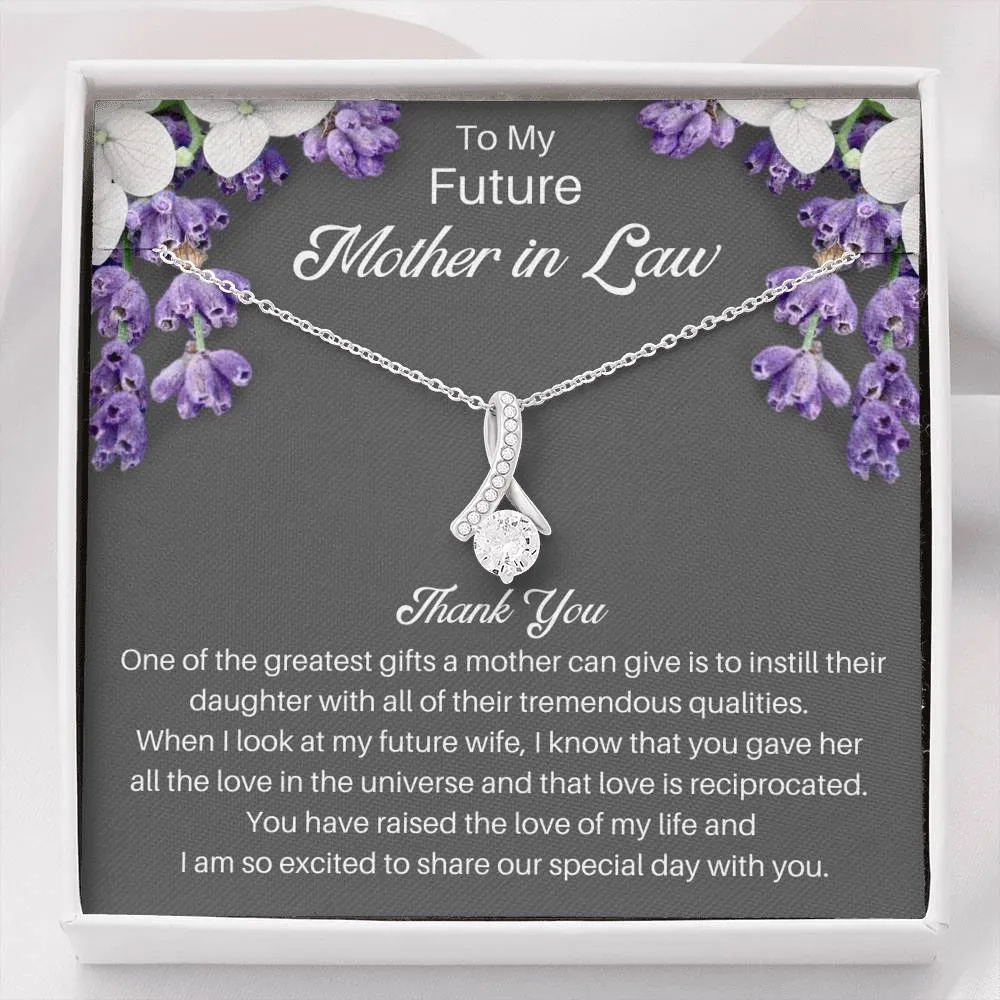 Future Mother In Law Necklace Gift From Groom - Thank You