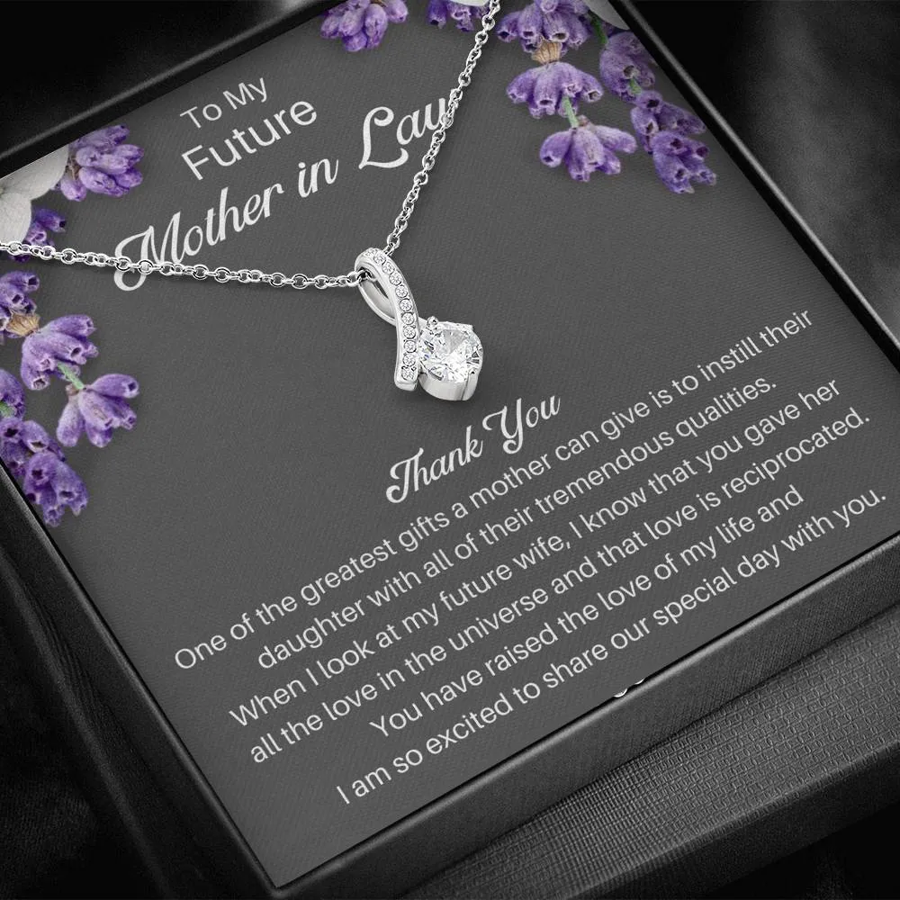 Future Mother In Law Necklace Gift From Groom - Thank You