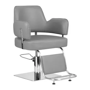 GABBIANO HAIRDRESSING CHAIR LINZ SILVER GRAY