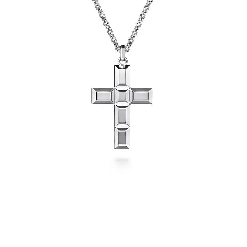 Gabriel & Co. Geometric Cross Pendant