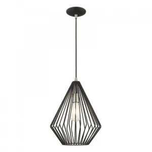 GEOMETRIC 1 LIGHT MINI PENDANT, BLACK
