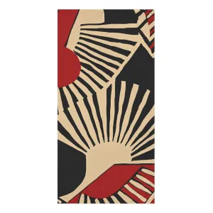 Geometric Mid-Century Modern Bath Towel