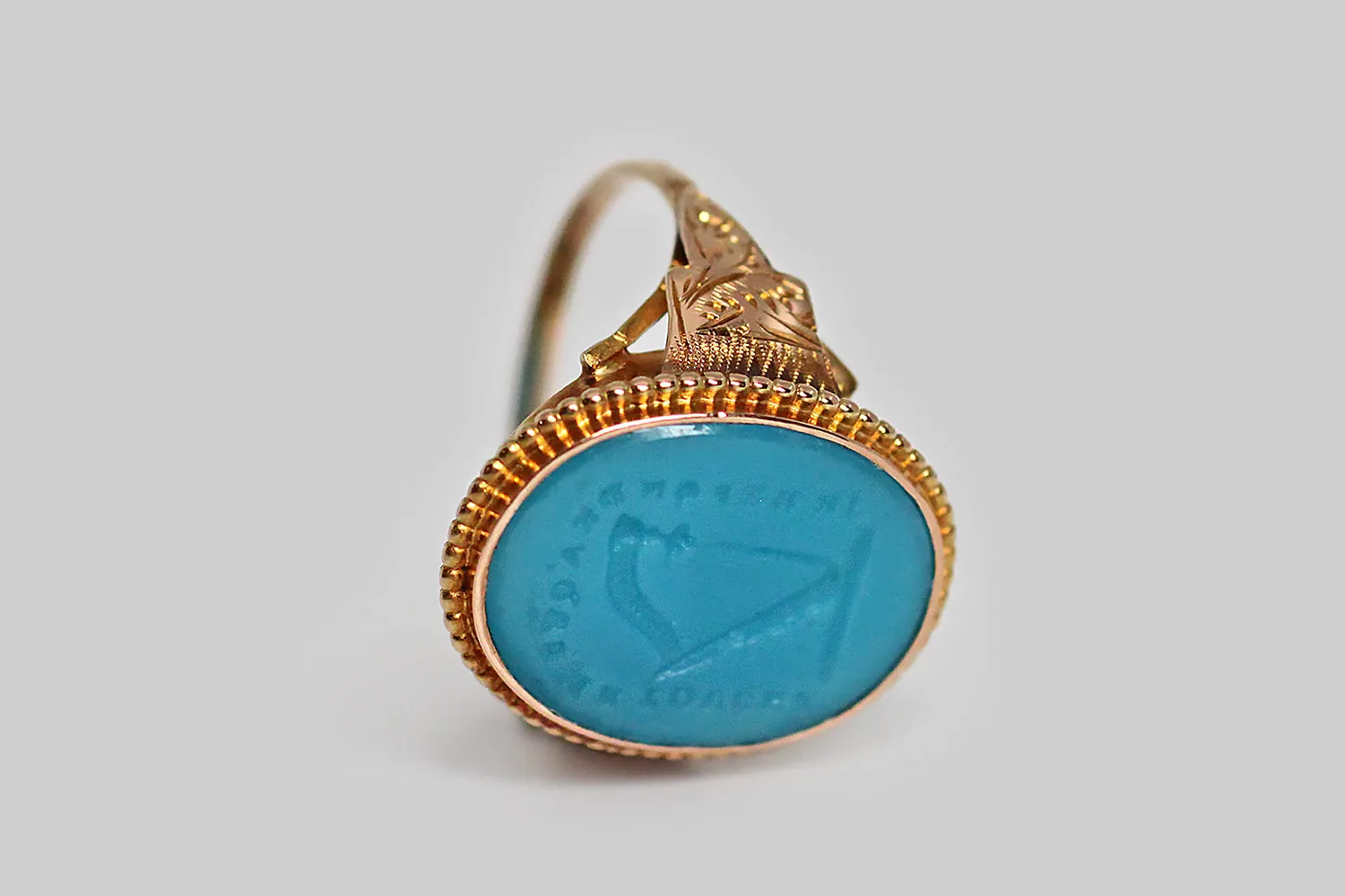 Georgian "I Respond" Tassie Seal Signet Ring