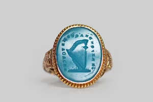 Georgian "I Respond" Tassie Seal Signet Ring