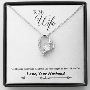 God led me to you-Forever Love Heart Necklace for Wife