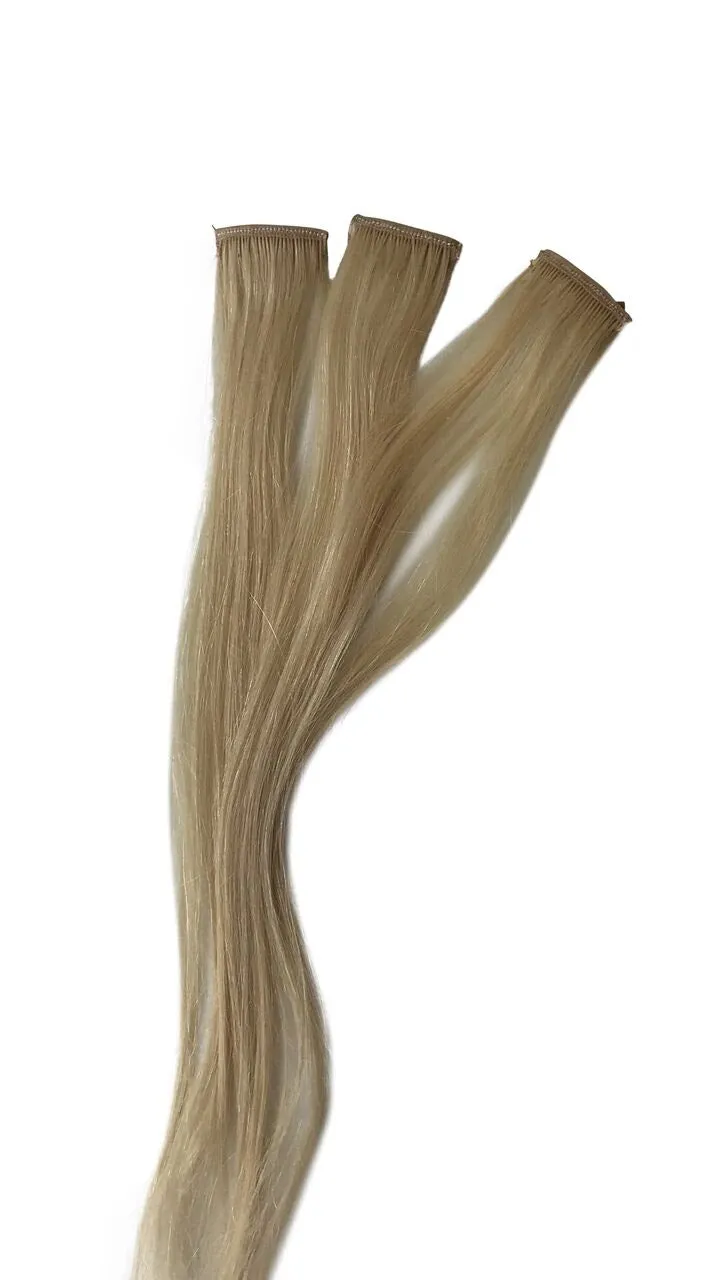 Golden Blonde Highlighter Hair Strands | 100% Virgin Remy Clip-Ins by Prarvi