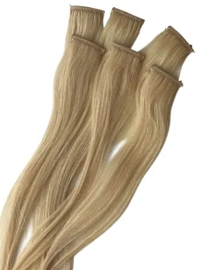 Golden Blonde Highlighter Hair Strands | 100% Virgin Remy Clip-Ins by Prarvi