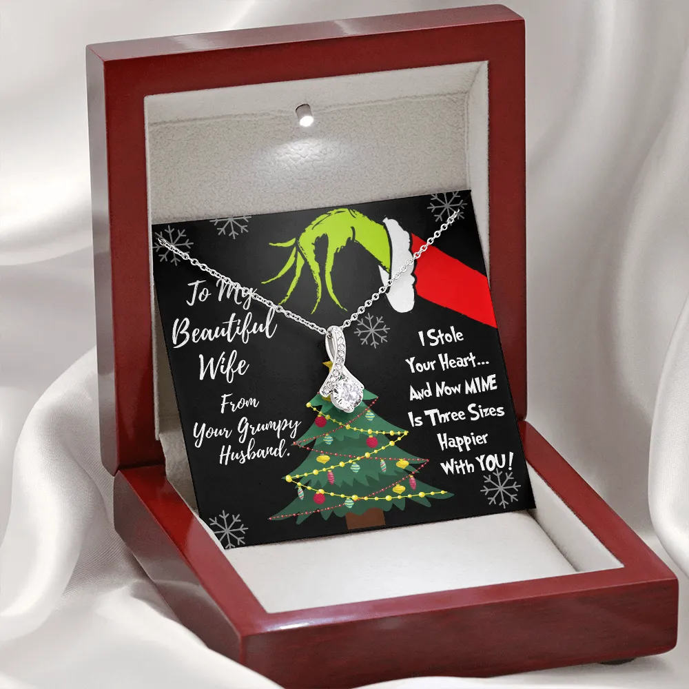 grinch crystal necklace vanes