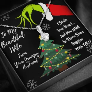 grinch crystal necklace vanes