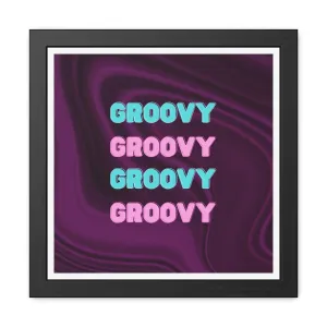 Groovy Purple Funky Poster Wall Art