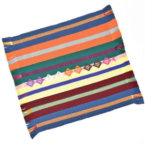Guatemala Hand Woven Celebration Basket Liner | Blue Gray