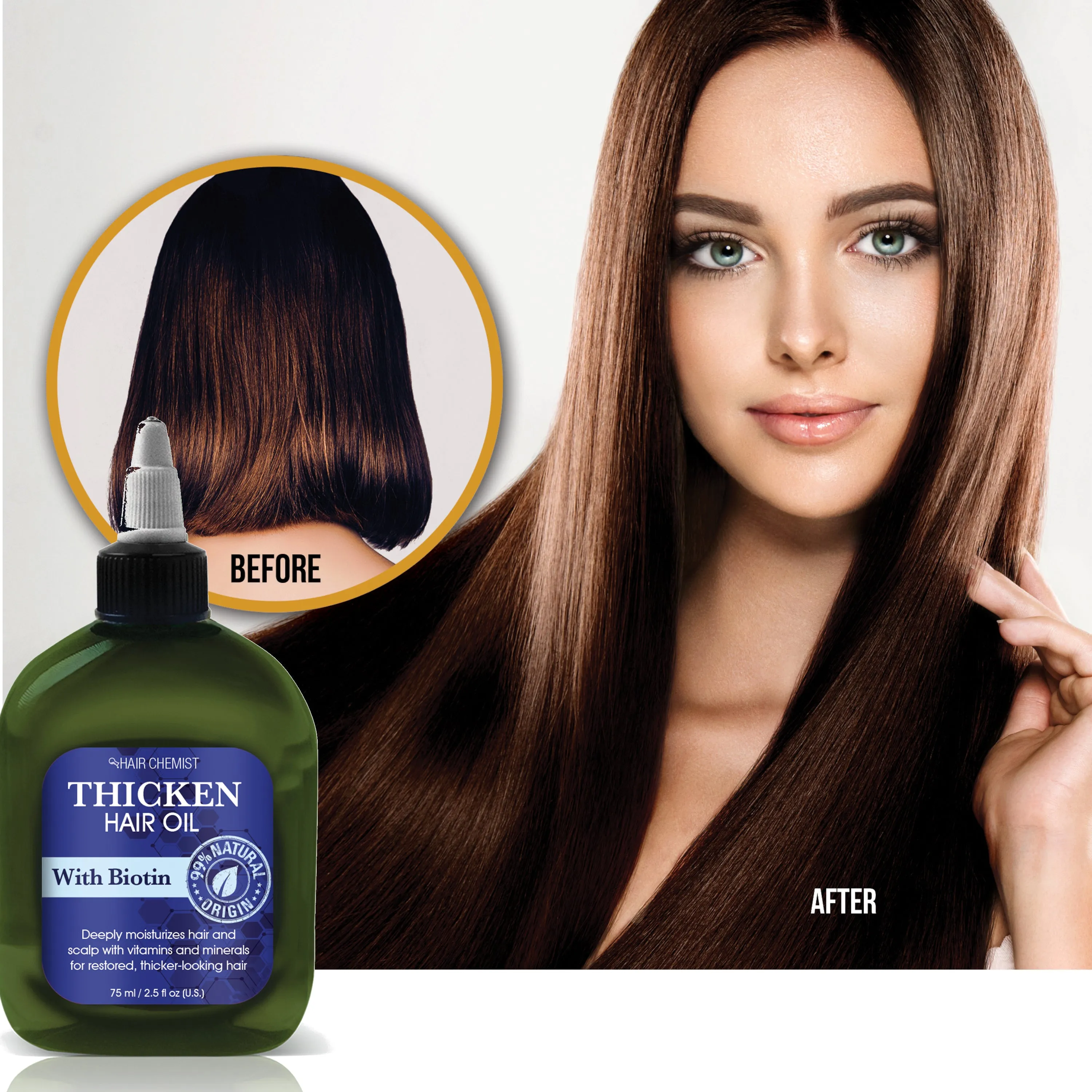 Hair Chemist Thicken Hair Mask with Biotin 3-PC Hair Care Box Set