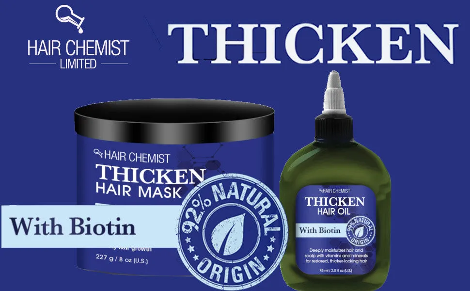 Hair Chemist Thicken Hair Mask with Biotin 3-PC Hair Care Box Set