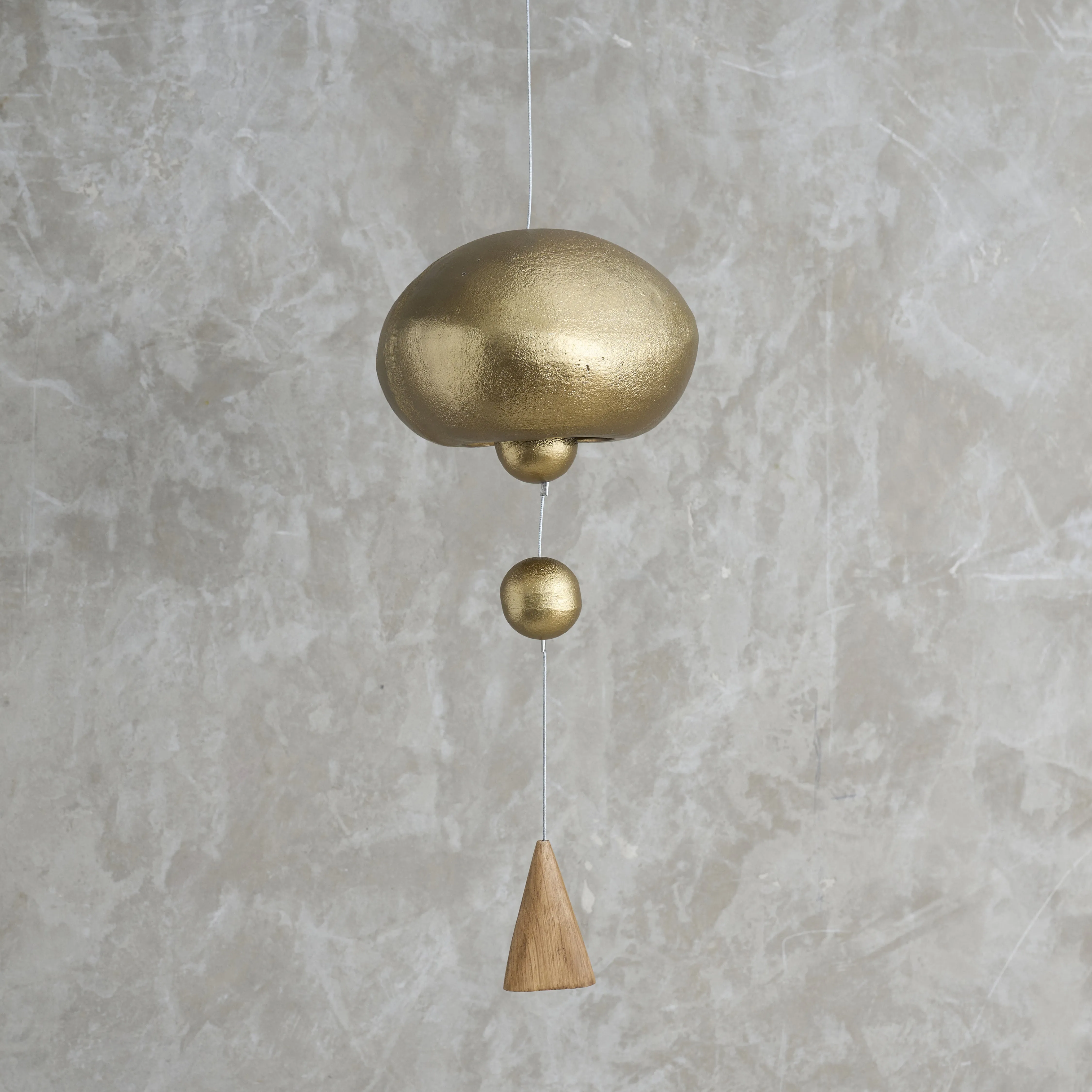 HANGING ANTIQUE BRASS BELL
