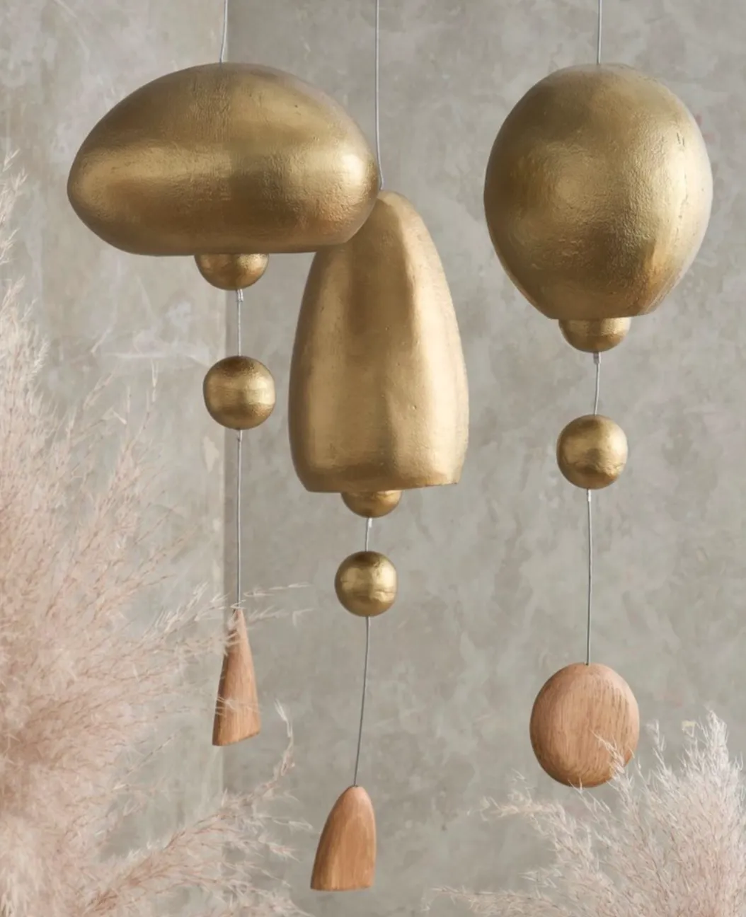 HANGING ANTIQUE BRASS BELL