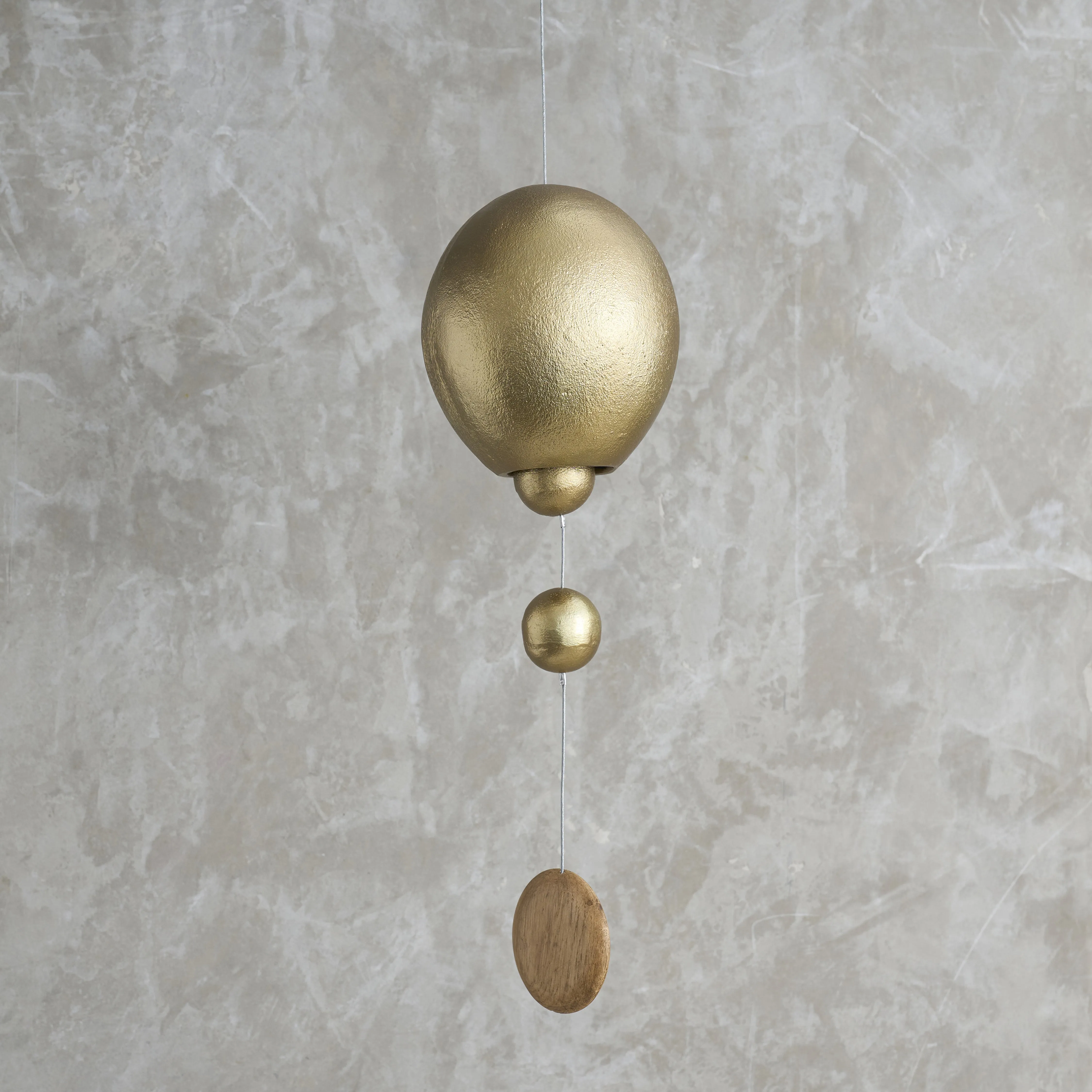 HANGING ANTIQUE BRASS BELL