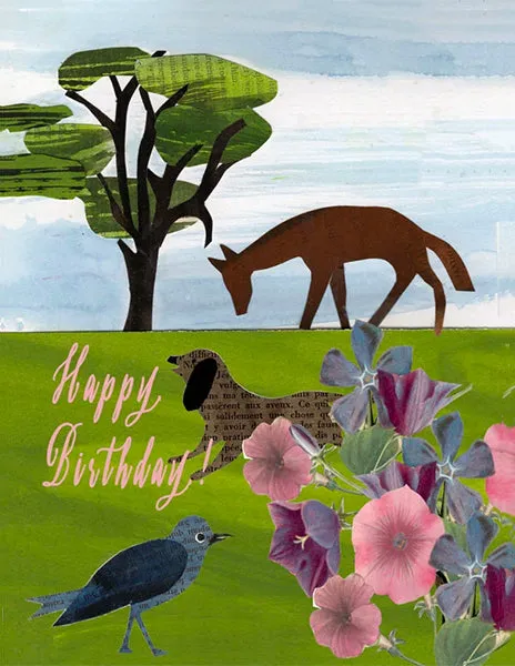 Happy Birthday Nature Scene