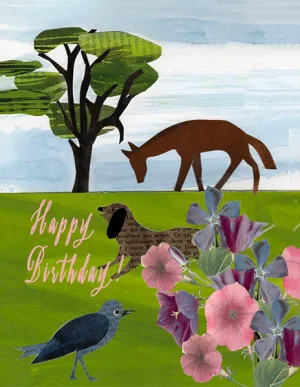 Happy Birthday Nature Scene