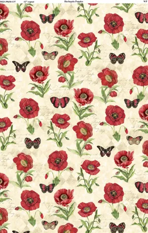 Harlequin Poppies Tan