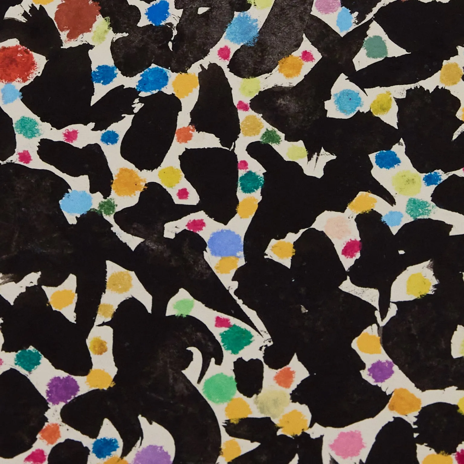 HAROLD TOWN "BELOW SWING" MIXED MEDIA, 1973