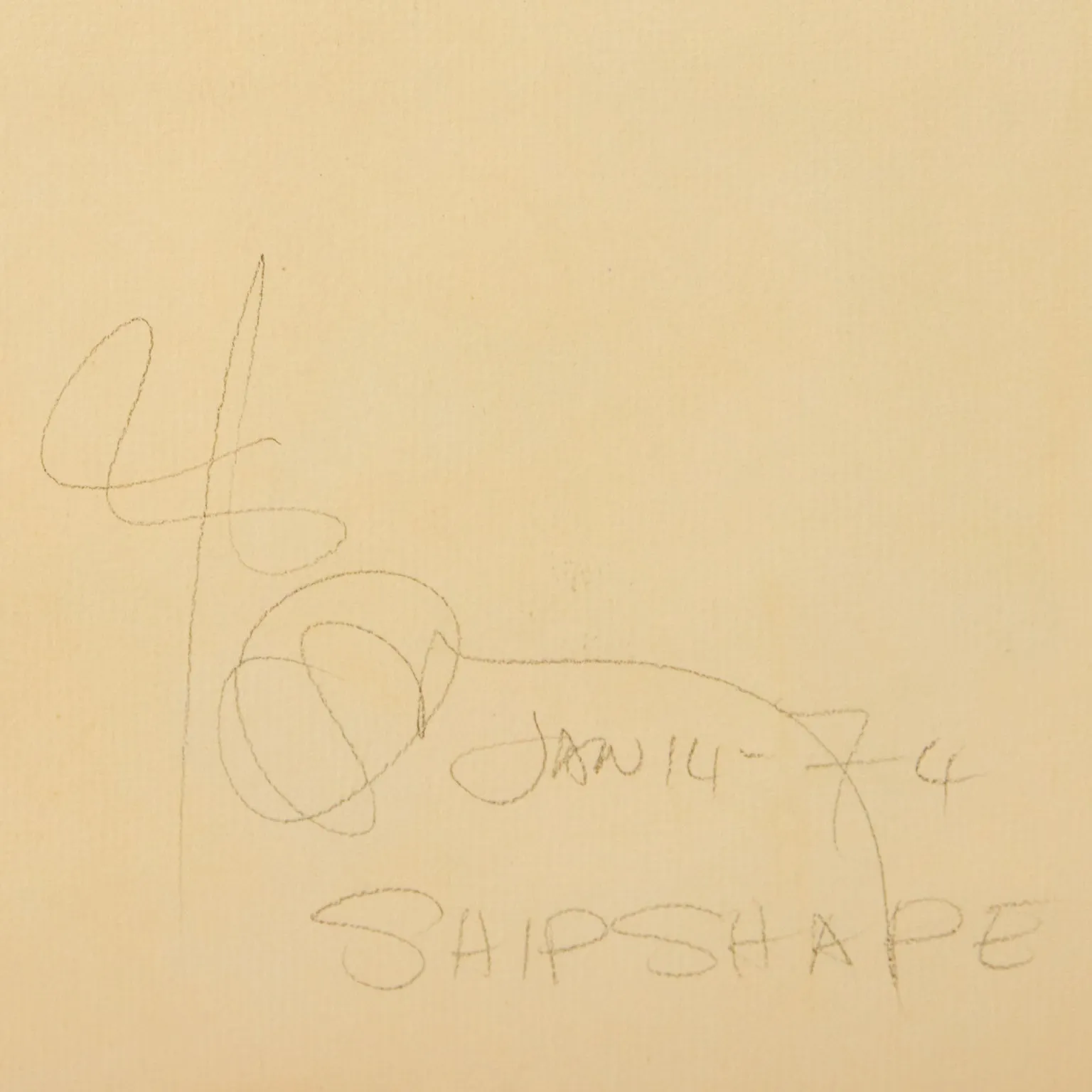 HAROLD TOWN "SHIP SHAPE" 1974