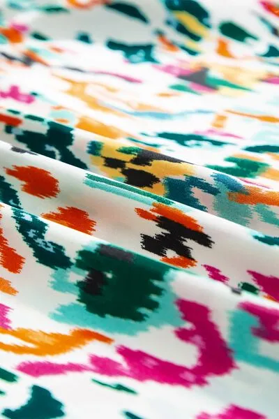 Hazel Blues® |  Abstract Print Ruffle Sleeve Blouse