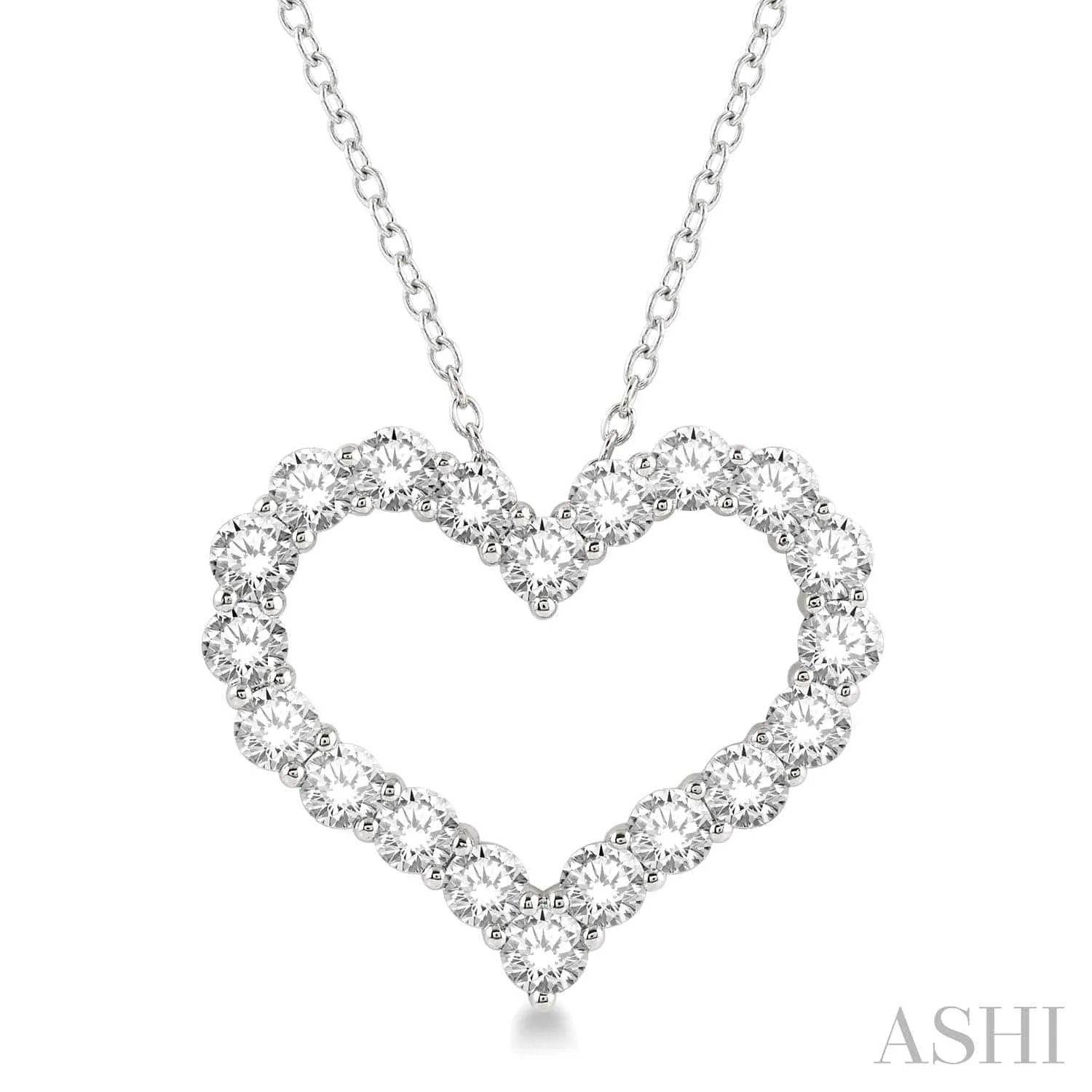 Heart Shape Diamond Pendant 1/4 ctw