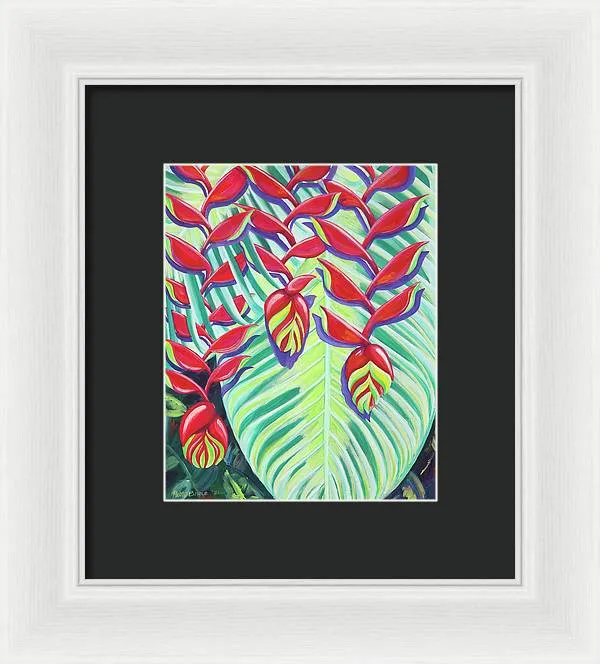 Heliconia Weave - Framed Print