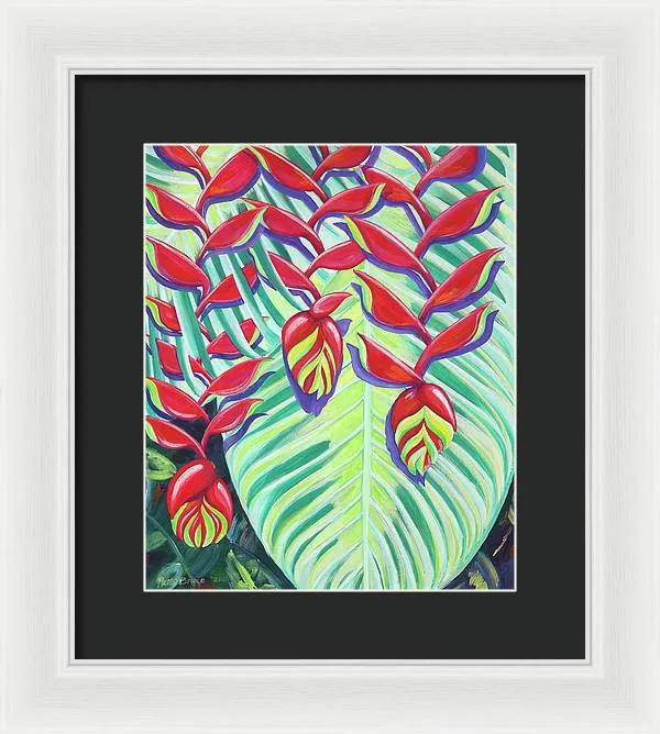 Heliconia Weave - Framed Print
