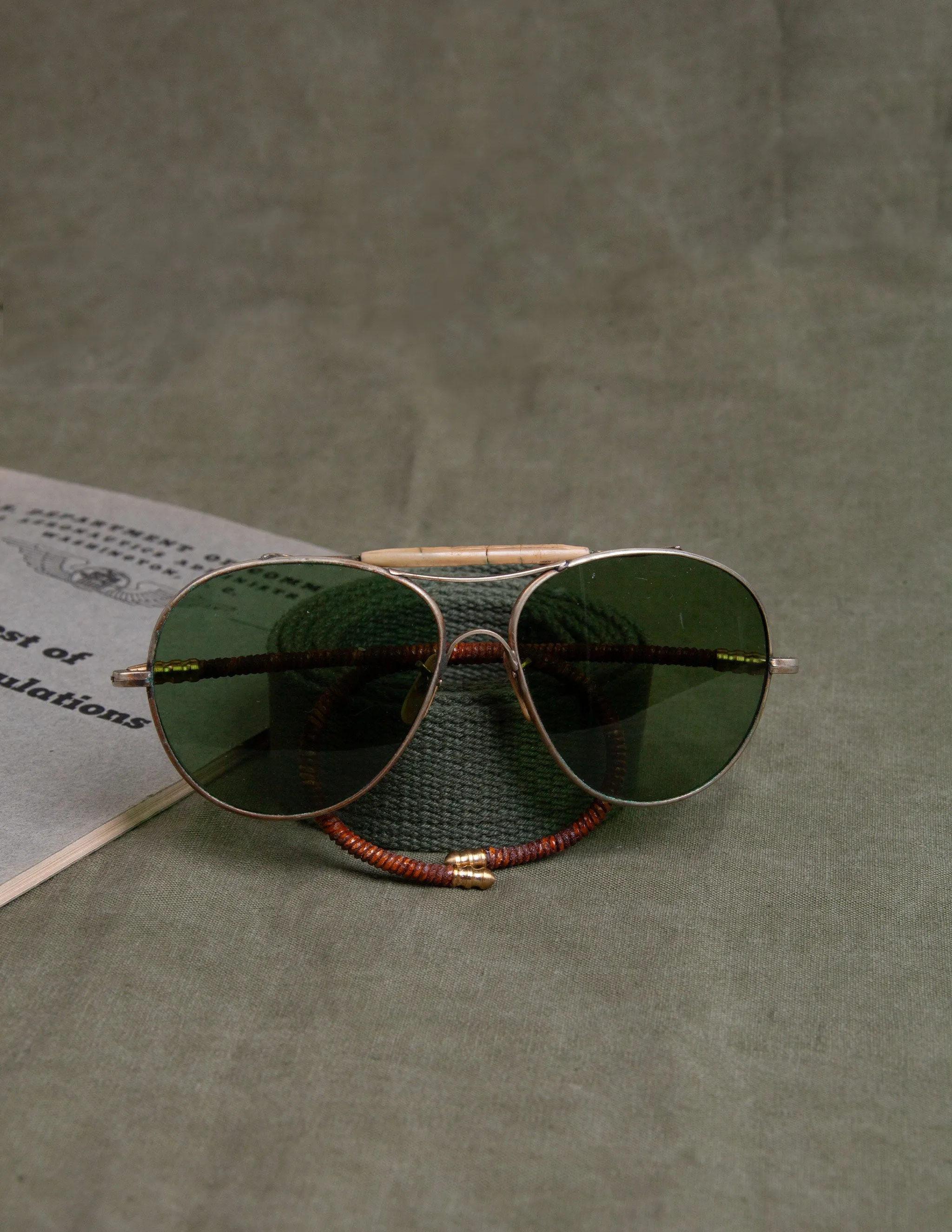 Helio Ascari Vintage WWII American Optical Aviators