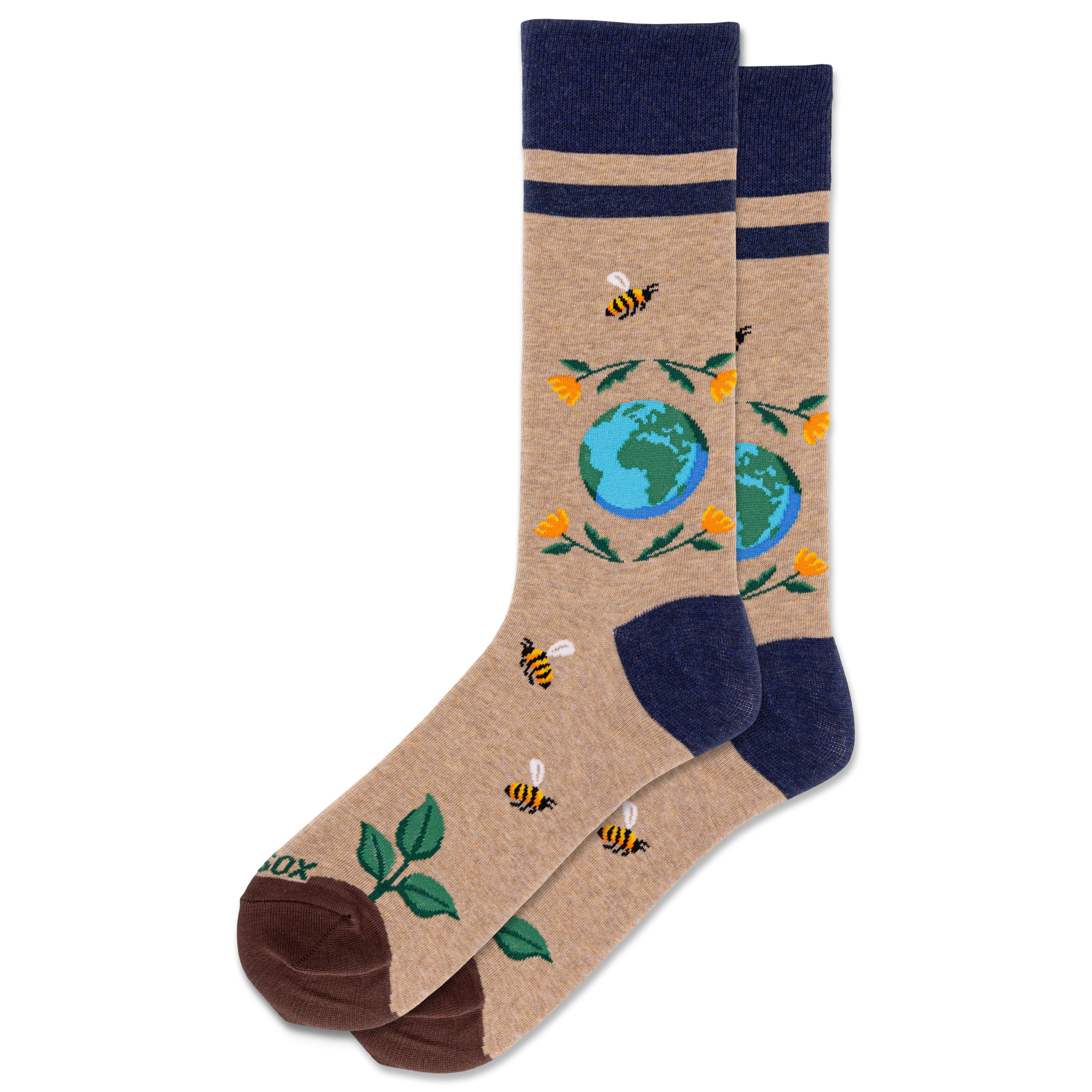 HOTSOX Men's Earth Day Crew Socks