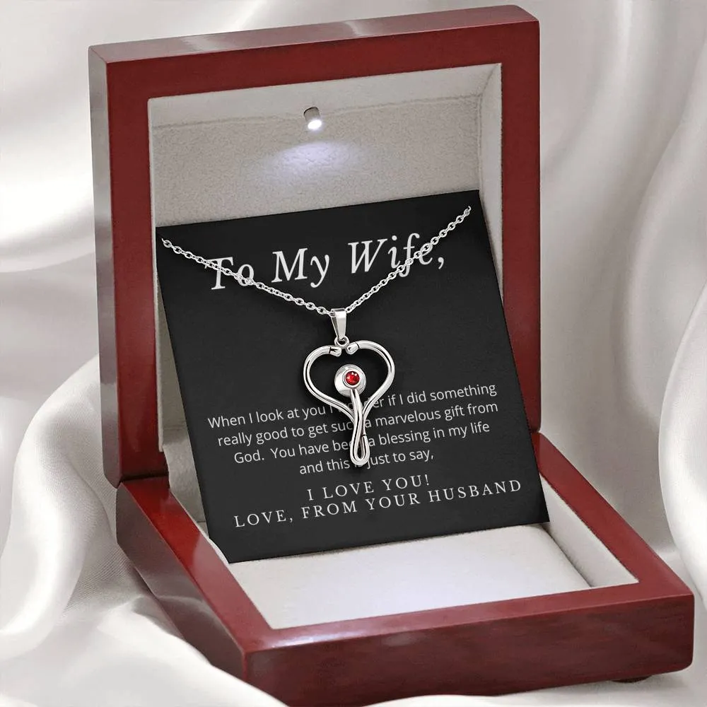 I did something right-Stethoscope Necklace