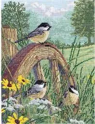 Janlynn Counted Cross Stitch Kit  Meadow's Edge