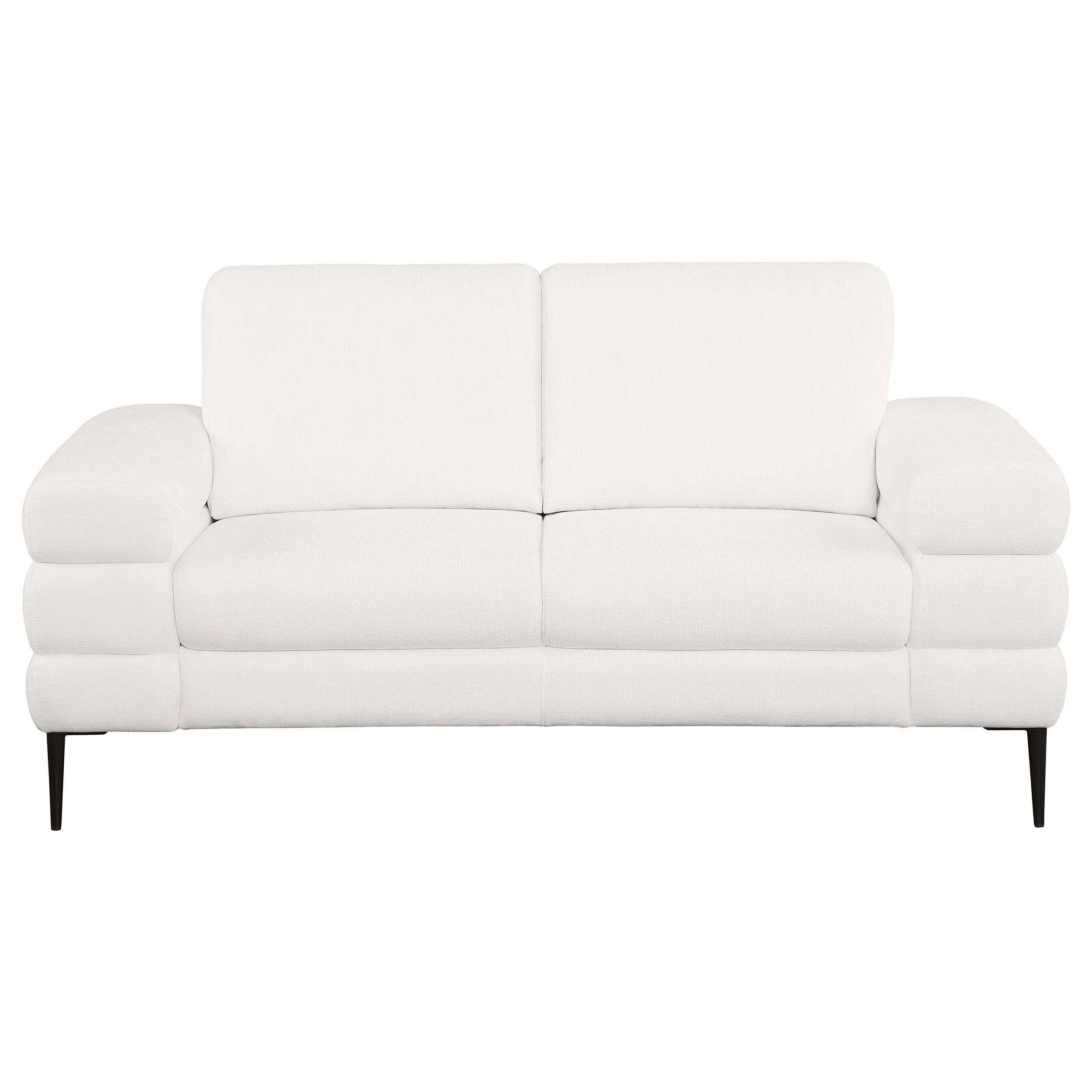 Jessel 2-piece Chenille Upholstered Sofa Set Ivory
