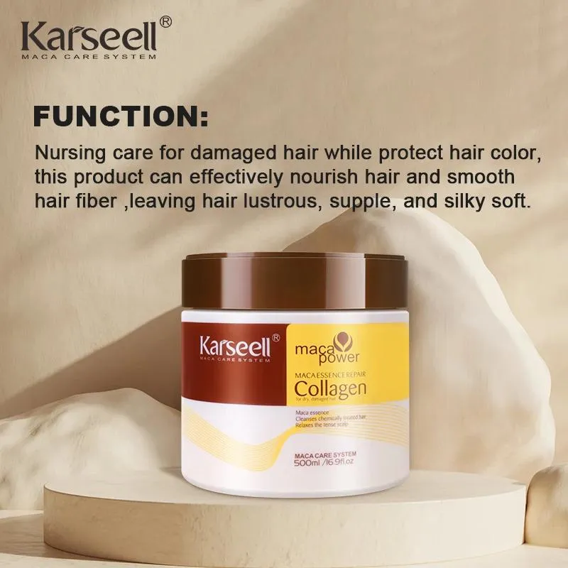 Karseell Collagen Hair Treatment Deep Repair Conditioning Argan Oil Collagen Hair Mask