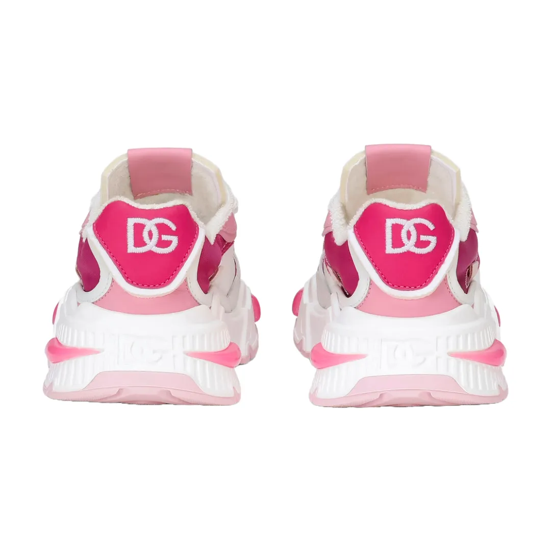 KIDS DOLCE & GABBANA KID'S AIRMASTER SNEAKER PINK/WHITE