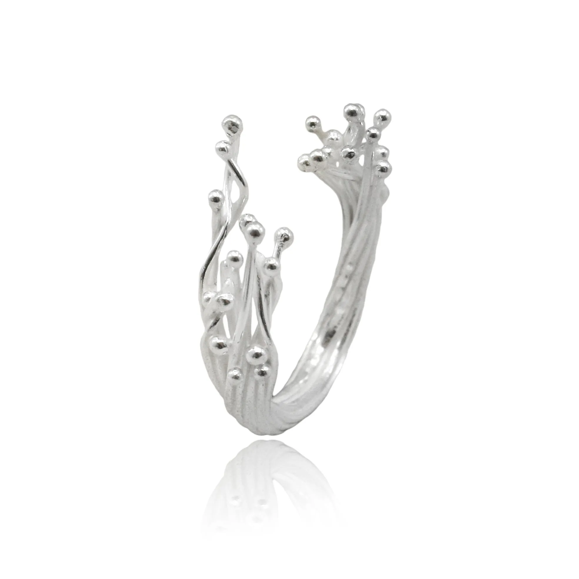 Kulfik Open Ring Silver