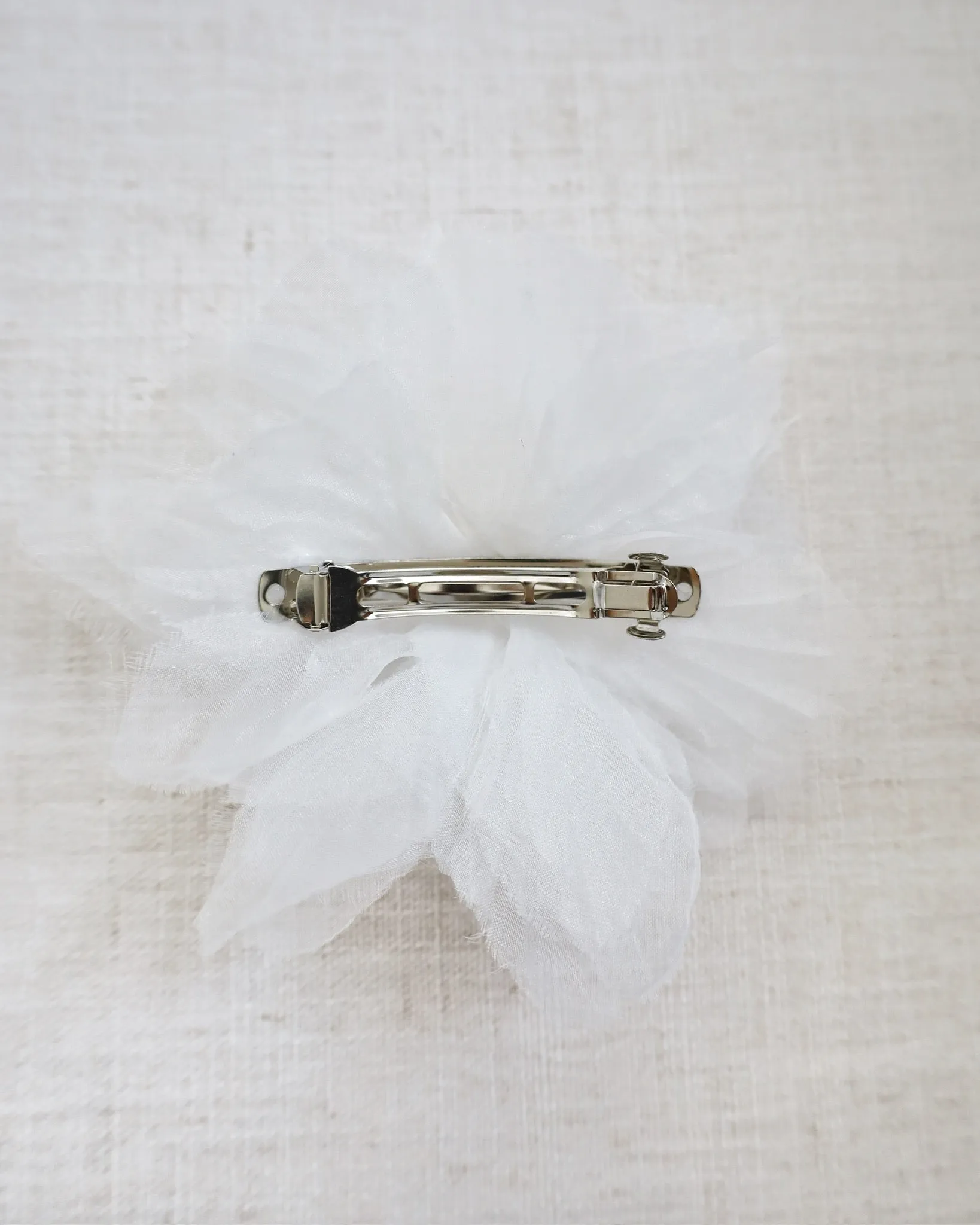 Large Ophelia Flower Hair Barrette with Pearl