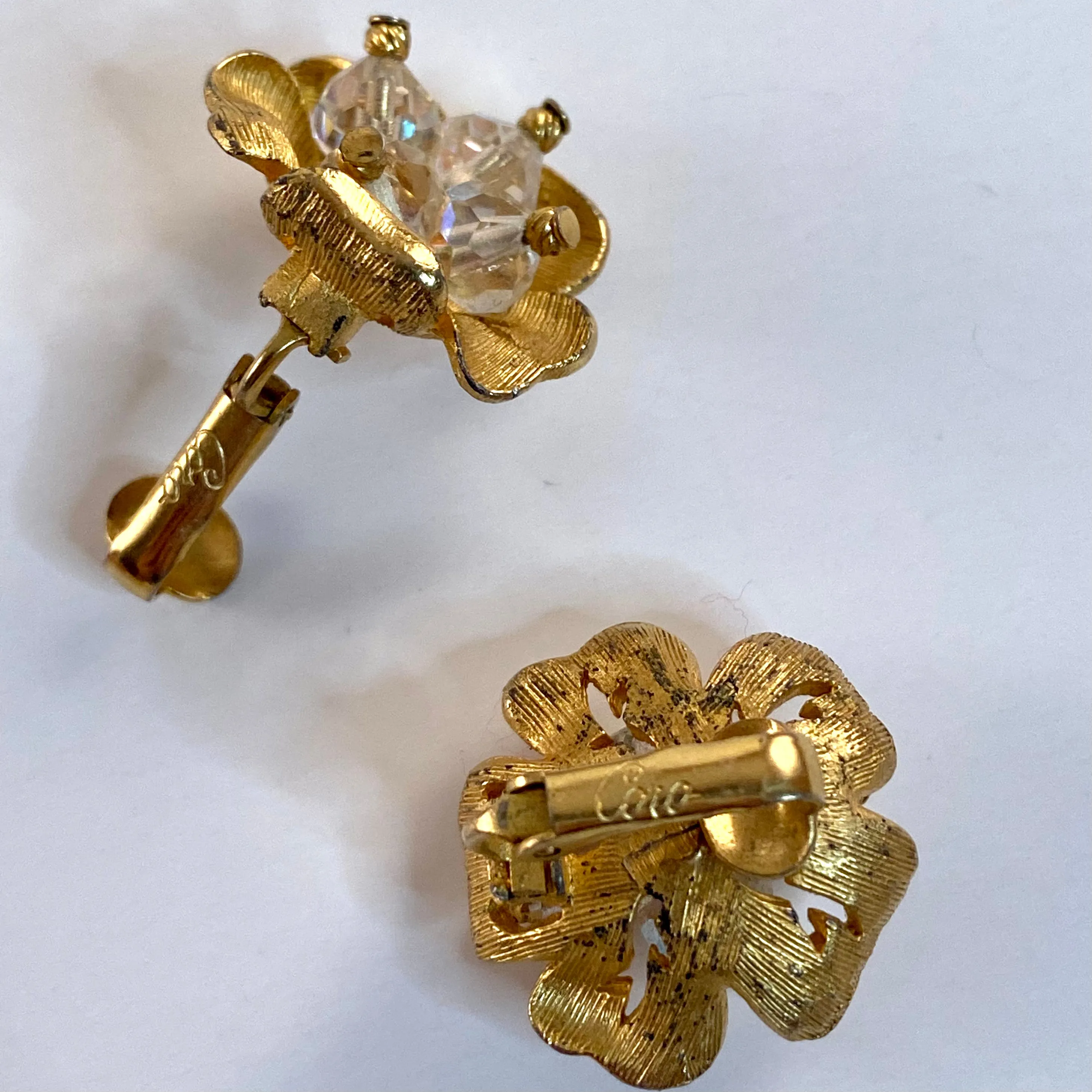 Late 50s/ Early 60s Coro Flower Earrings